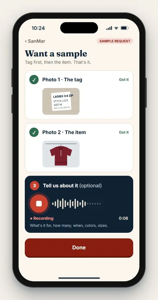 Brand Camp Favorites App capture screen